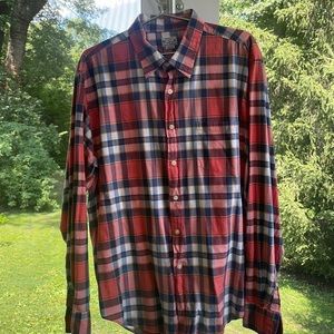 J. Crew Plaid Madras Shirt XL.